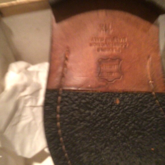 Italian Strap Monk Shoes Men's Burnished Mahogany Leather US 11.5 M - Picture 5 of 7